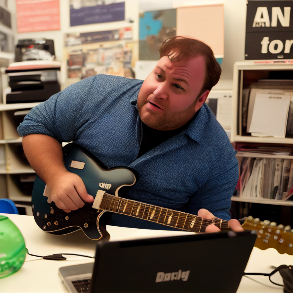 Beggars a photo of Alex Jones playing an NPR tiny desk concert