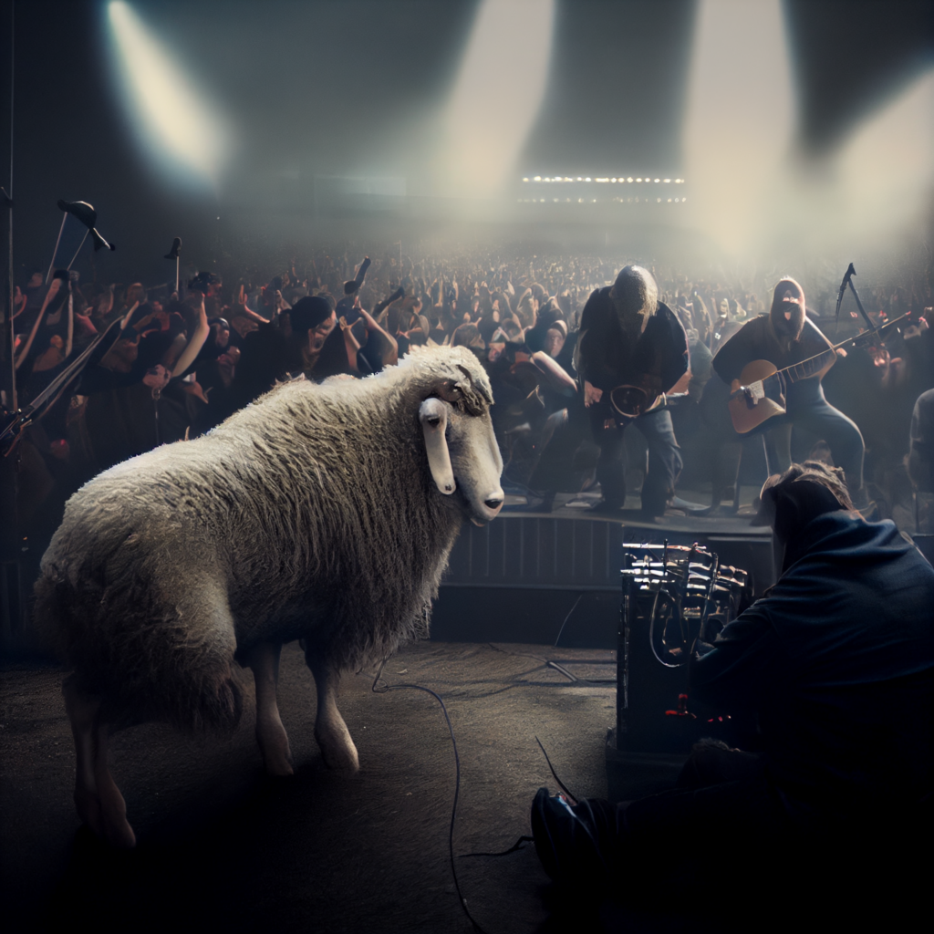 Beggars a photo of the band Lamb of God playing to an audience