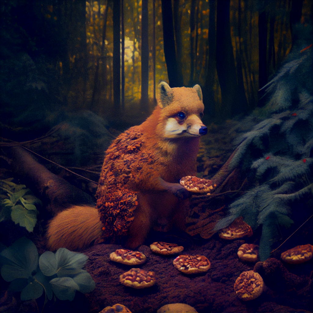 Beggars full scene photography rare forest animal that secretes