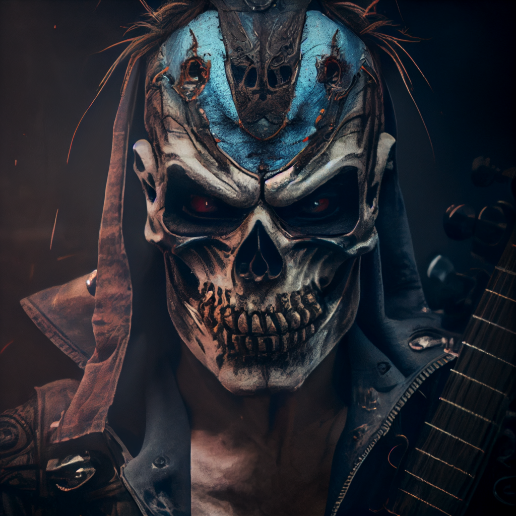 Beggars mysterious metal band the lead singer Skullface can be