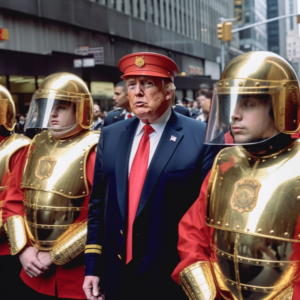 Beggars a photo of Donald Trump after he seizes Control of the