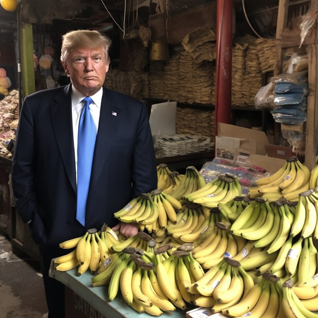 Trump Goes Bananas Former President Announces 2024 Banana Stand